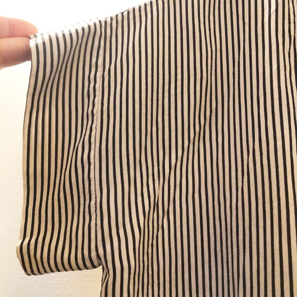 EVERLANE THE CLEAN SILK SHORT-SLEEVE SQUARE SHIRT BOXY OVERSIZE WASHABLE 10 NWOT - Picture 9 of 15